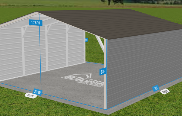20ft x 20ft x 8ft – Carport