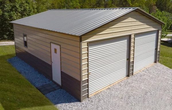 22ft x 25ft x 9ft Metal Garage