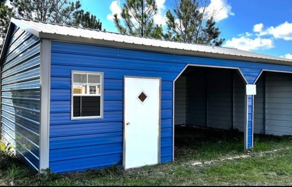 22ft x 25ft x 9ft Metal Carport