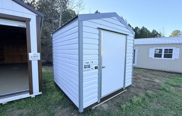 8ft x 8ft Metal Storage Building Shed